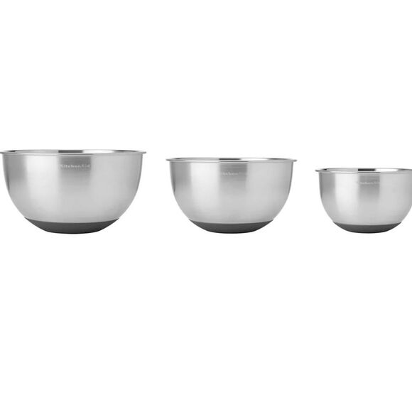 KitchenAid Stainless Steel Mixing Bowl Set - Picture 3 of 8